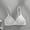 White, variant on ALLLIST Unlined Womens Bras Full Coverage Wireless Training Soft Beige Solid T Shirt Bras for Ladies Size S-XL