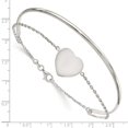 thumbnail image 3 of Sterling Silver Polished Heart Bracelet/Bangle, 3 of 3