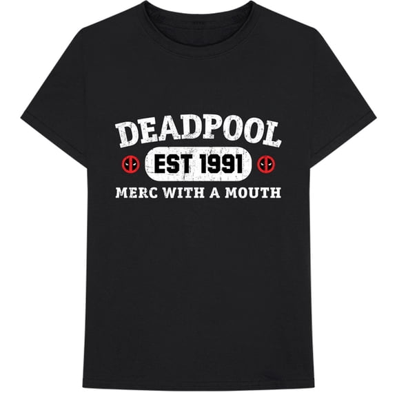 Marvel Comics Unisex T-Shirt Deadpool Merc With A Mouth (Small)
