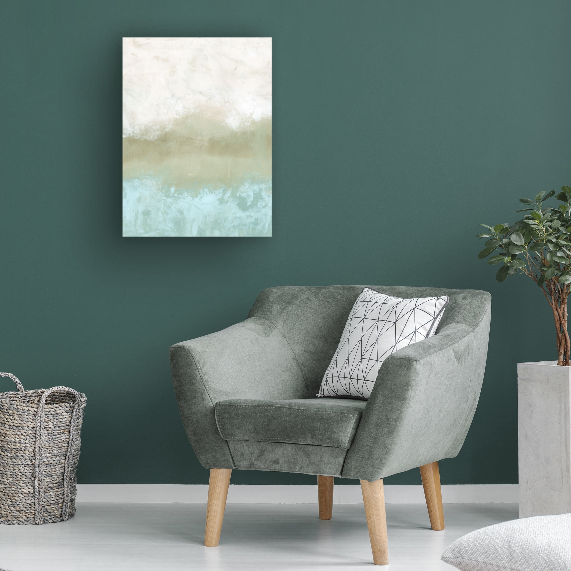 Emma Caroline 'Soft Sea Green Composition II' Canvas Art
