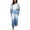 Sky Blue, variant on ZenCart Summer Chiffon Gradient 2 Piece Set for Women Plus Size Crew Neck Top Wide-leg Pant Set Casual Loungewear Outfit