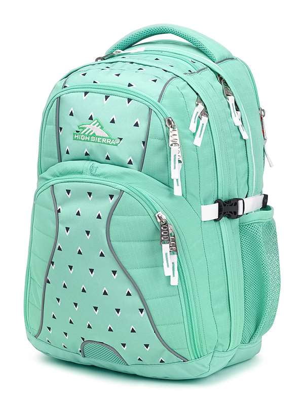 High Sierra Swerve Daypack AQUAMARINE TRI GEO WHITE by High Sierra