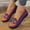 Purple, variant on Halloween Women Mesh Flats Pumpkin Print Slip On Shoes Purple Casual Knit Loafers,Breathable Lightweight Comfortable Walking Footwear,Spooky Jack O Lantern Holiday Festival Gift Daily Wear