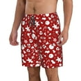 thumbnail image 2 of Zufioo Red Christmas Cheer. for Men's Casual Beach Shorts, Sports Fitness Quick-drying Drawstring Shorts with Pockets for Home Wear-XX-Large, 2 of 6
