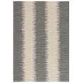 thumbnail image 2 of SAFAVIEH Courtyard Alexa Striped Indoor/Outdoor Area Rug, Beige/Anthracite, 6'7" x 9'6", 2 of 11