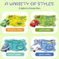 thumbnail image 2 of Vogacara Juego de rompecabezas de pista de coches de carreras para niños, juego creativo, pista de ferrocarril, coche DIY Juguetes Educativos o océano【15PCS】, 2 of 6