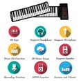 thumbnail image 4 of 88 Keys Portable Piano With Storage Bag,Keyboard Hand Roll Piano,Roll Up Keyboard Piano, Foldable Piano,Roll Out Piano,Kids Keyboard Piano, Travel Piano …, 4 of 5