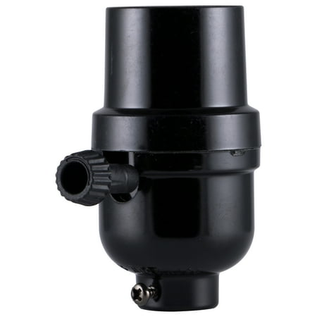 General Electric 3-Way Lamp Socket, Black Finish ? 18275