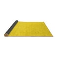thumbnail image 2 of Ahgly Company Indoor Round Abstract Yellow Modern Area Rugs, 7' Round, 2 of 4