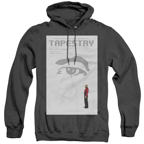 Star Trek Tng Season 6 Episode 15 Adult Heather Hoodie Sweatshirt Black