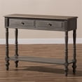 thumbnail image 2 of Bowery Hill Table Console 2 Tiroirs en Brun, 2 of 6
