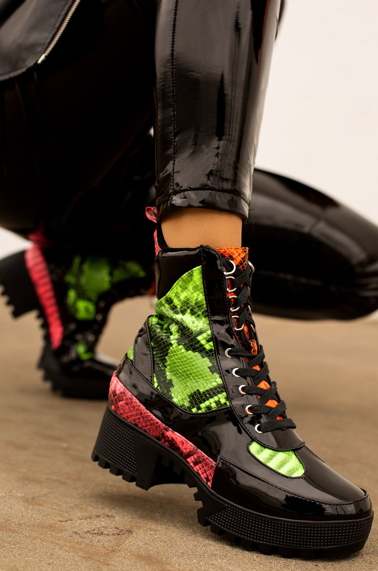 cape robbin snakeskin boots