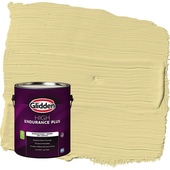 Glidden HEP Twinkle Toes / Green Semi-Gloss Interior Paint with Primer, 1 Gallon