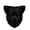 Black, variant on Halloween Plush Fox Mask with Moving Jaw,Realistic Fox Head Mask,Furry Fursuit Fox Mask