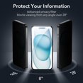thumbnail image 2 of Set de protectores de pantalla de privacidad ESR para iPhone 15 Plus 3+1, paquete, 2 of 8