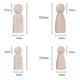 thumbnail image 4 of Muñeca con clavija de madera para niños, conjunto de personas, cuerpos de muñecas de madera sin terminar, artesanía Diy brillar Electrónica, 4 of 5