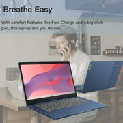 Lenovo Slim 3 Chromebook Laptop for Business Student, 14 FHD IPS Touchscreen, 8-Core MediaTek Kompanio 520 Processor, 4GB RAM, 64GB eMMC, 256GB Micro SD Card, Wi-Fi6, Bluetooth, Chrome OS