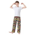 thumbnail image 2 of FORMRS Boys Pajama Pants with Pockets Size 6-8Y Kids Lounge Sleep Bottoms, Vibrant Flowers, 2 of 8