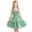 Green Tie Shoulder, variant on BULLPIANO Girls Solid Color Dress Smocked Elastic Dresses Tie Shoulder Sleeveless Sundress Holiday Cami Dress