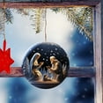 thumbnail image 6 of HomeDM Nativity Scene Ornaments Christmas 2D Acrylic Christmas Tree Hanging Pendant The Birth of Jesus Christian Christmas Decorations for Tree Xmas Gifts, 6 of 9