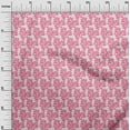 thumbnail image 3 of oneOone Cotton Cambric Pink Fabric Asian Block Sewing Material Print Fabric By The Yard 42 Inch Wide, 3 of 4