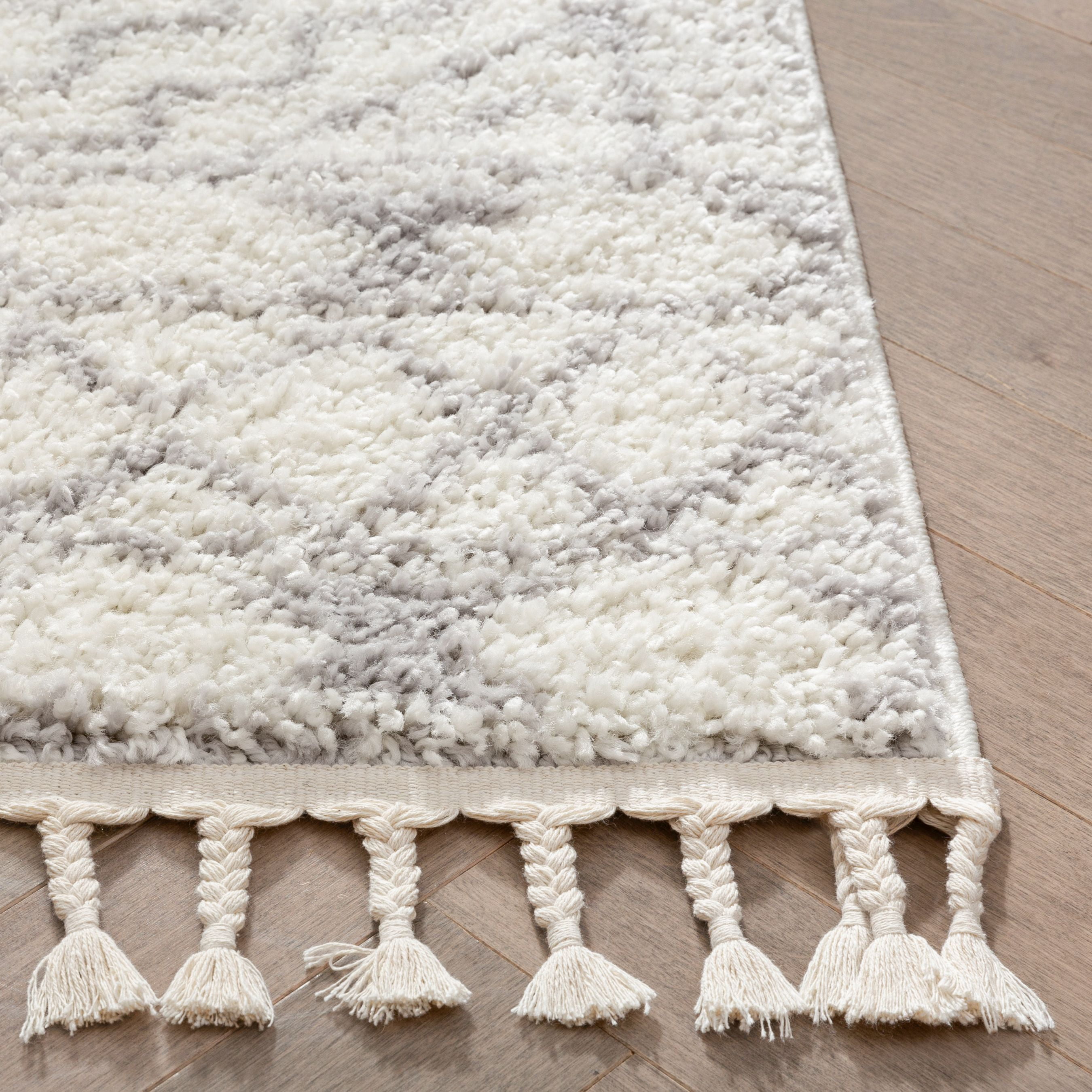 Well Woven Cabana Geometric Ethnic Modern Moroccan Area Rug, Gray