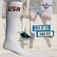 thumbnail image 2 of Yacht & Smith Big And Tall Mens Athletic Cotton Tube Socks, Wholesale Bulk Pack Referee Socks - King Size, by SOCKS’NBULK, 2 of 7