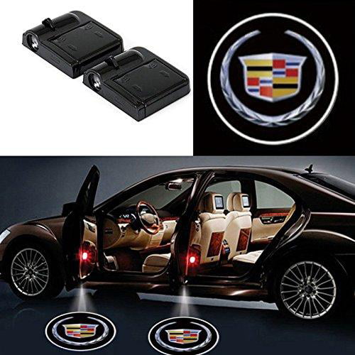 2Pcs for Cadillac Door Lights Door Logo Projector Light Welcome LED Ghost Shadow Courtesy Lights Lamp Suitable For Cadillac All Models 
