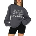 thumbnail image 2 of Vedolay Womens Oversized Crewneck Long Sleeve Pullover Fall Hoodie Sweatshirt,Dark Gray XL, 2 of 4