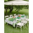 thumbnail image 3 of Outdoor Tablecloth with Umbrella Hole and Zipper, St. Patrick's Day Rectangle Table Cloth 60x120 Inch Waterproof Tablecloth, Green Shamrocks Truck Farmhouse Wood Picnic Table Cover for Patio Camping, 3 of 7