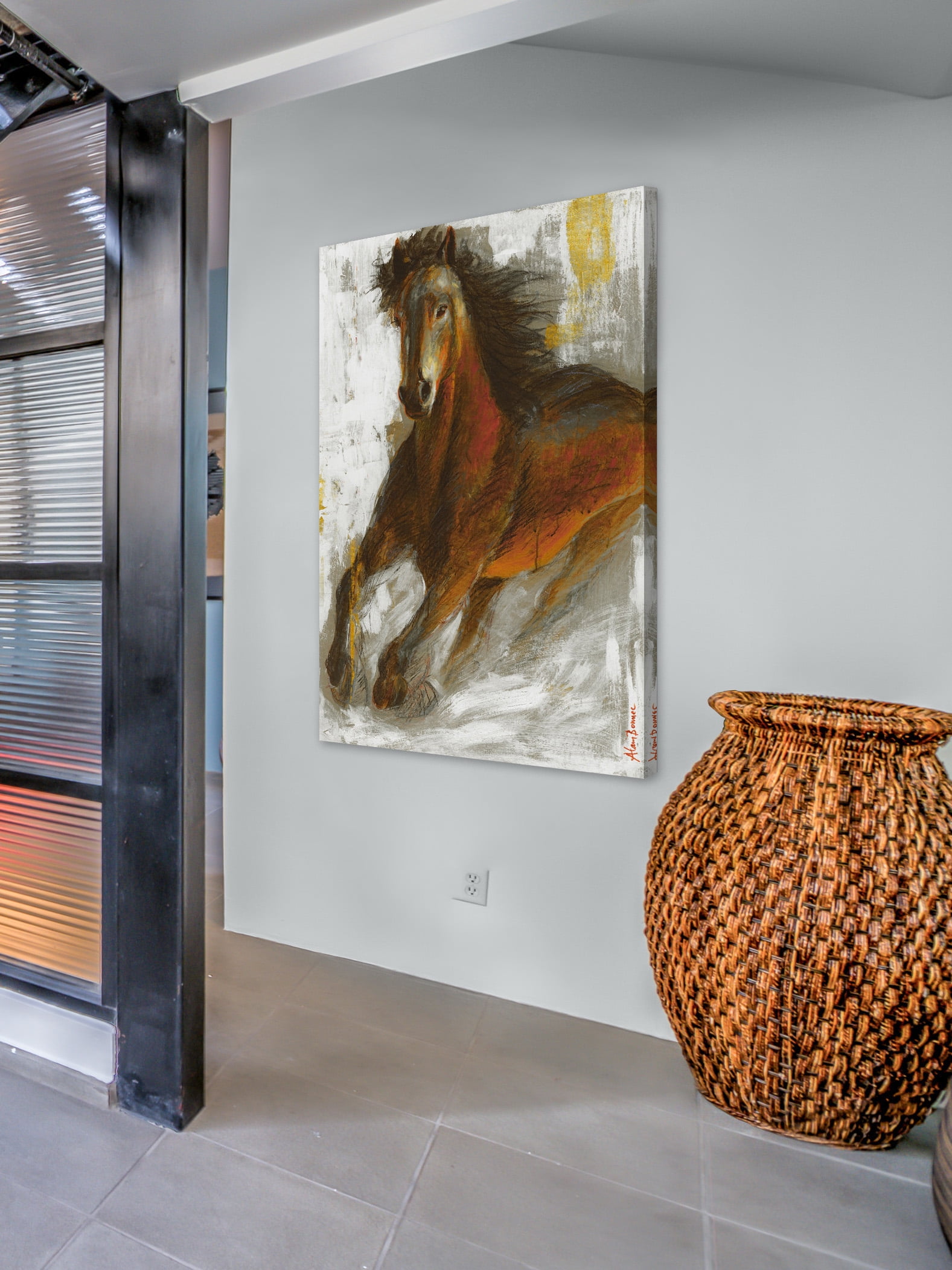 "Wild Fire" Painting Print on Wrapped Canvas