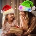 thumbnail image 3 of Christmas Decorations for Tree, Christmas Decoration Plush Light Up Led Santa Hat Santa Hat Christmas Supplies, 3 of 5