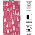 thumbnail image 2 of Christmas Hand Towels for Bathroom Set of 2 Hot Pink Xmas Tree Snowflake Print Winter Holiday Theme Decorative Handtowels Soft Absorbent Bath Towel for Home Guest Room Hotel Gym Spa, 2 of 3