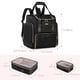 thumbnail image 5 of Mochila de maquillaje Prokva grande con 3 bolsas de maquillaje transparentes, color negro, 5 of 7