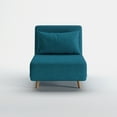 thumbnail image 2 of Artdeco Home Tustin Polyester Convertible Chair, Peacock Blue, 2 of 10
