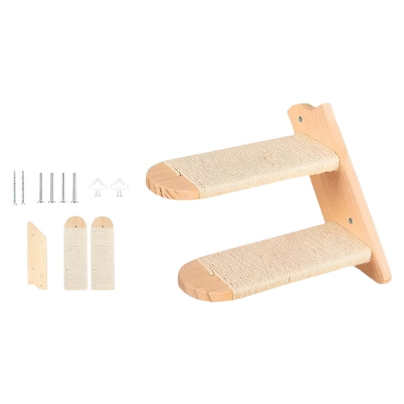 LAMIRO Cat Wall Steps Shelves For Climbing, Wall Ladder Cat Stairs