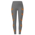 thumbnail image 4 of FEIFLY Women Leggings Halloween Pumpkin Print High Waisted Workout Yoga Pants For Women Lifting Compression Fitness Running Cozy Female Streetwear, 4 of 4