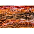thumbnail image 2 of Perry, William 18x13 Gold Ornate Wood Framed with Double Matting Museum Art Print Titled - Red-orange and yellow petrified wood abstract-Blue Mesa-Petrified Forest National Park-Arizona, 2 of 4