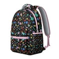thumbnail image 2 of Geometric Shapes Texture Backpack Gift Choice - Modern Laptop Bag for College, School, Work Commute, Durable Bookbag with Padded Sleeve for Everyday Essential, 2 of 6
