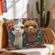thumbnail image 1 of Funda de almohada suave al tacto, corta, con estampado digital, para sofá, decoración de sala de estar, almohadas de cama de poliéster, 1 of 7