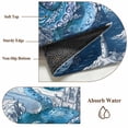 thumbnail image 6 of Ocean Blue Octopus Area Rugs 6'x9', Washable Small Throw Rugs for Kitchen Dining room, Nautical Castle Coastal Lighthouse Indoor Outdoor Rug Non-Slip Low Pile Carpet Runner Reversible Floor Mats, 6 of 8