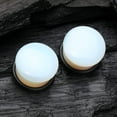 thumbnail image 2 of A Pair of Opalite Stone Single Flared Plug with O-Ring, 2 of 2