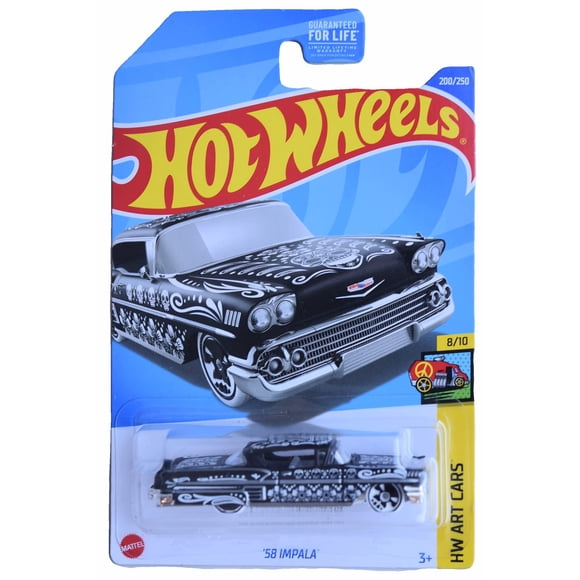 Coche de juguete Hot Wheels '58 Impala a escala 1:64