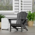 thumbnail image 2 of Chaise Adirondack Classique d'Extérieur Grise, 2 of 5
