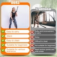 thumbnail image 5 of Upgrade Weighted Ropeless Battle Ropes, 2PCS Cordless Battle Rope for Home Gym, HIIT, Strength, Quiet Portable Training Rope, Workout Ropes Versatile Fitness Equipment for Men Women (Orange), 5 of 7