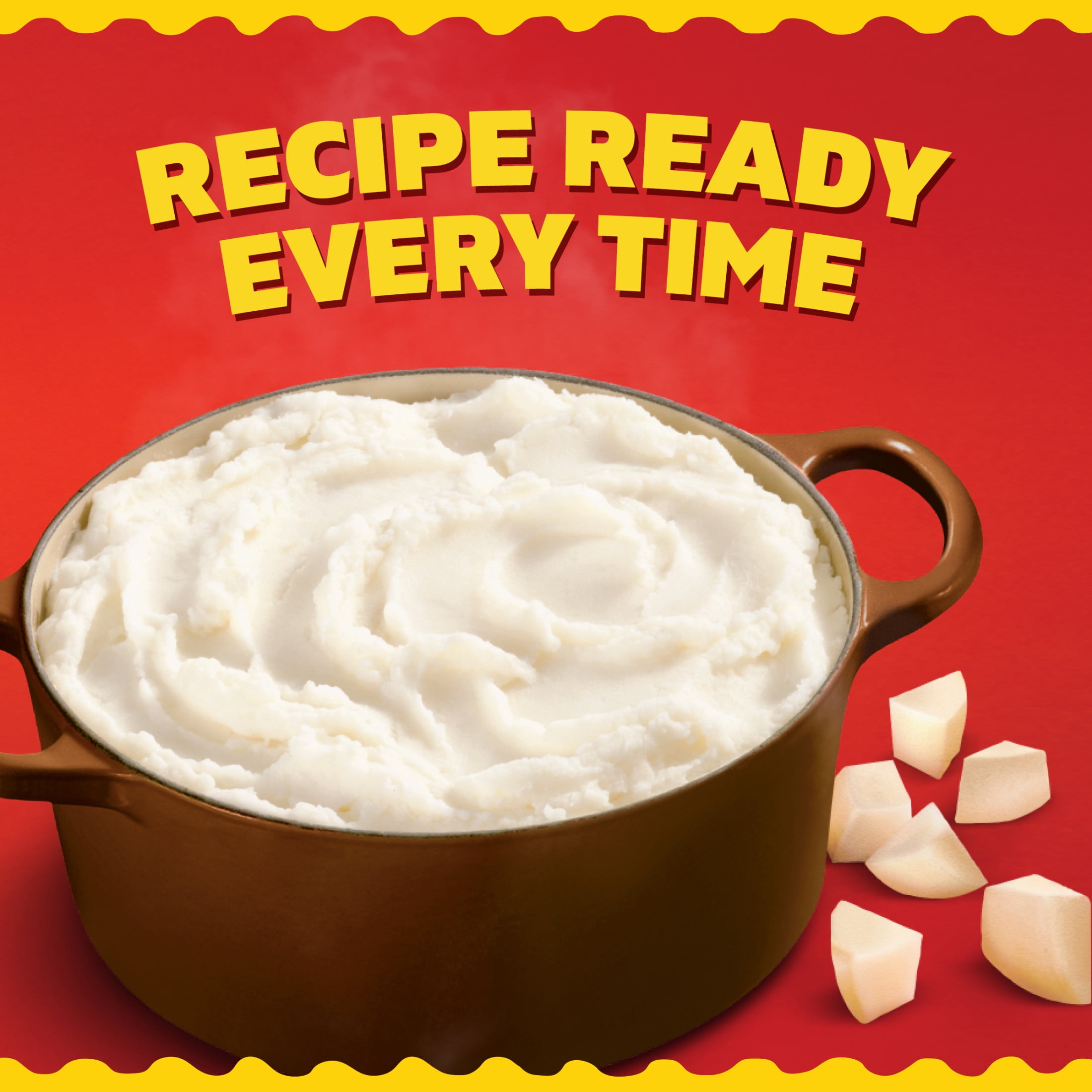 Ore-Ida Homestyle Steam 'N' Mash Recipe Ready Pre-Cut Russet Potatoes Frozen Side Dish, 24 oz Bag