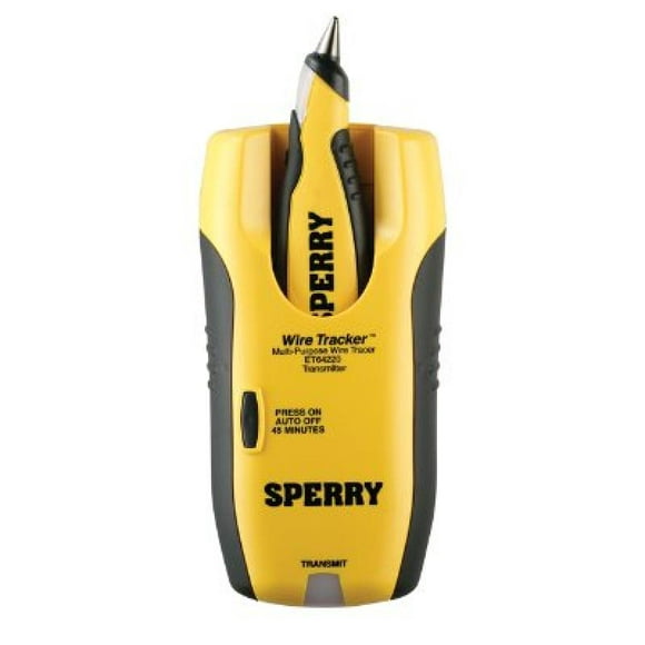 Sperry Instruments ET64220 Traceur Fil Fil Tracker, Installateurs Audio / Vidéo Must-Have, pour Coaxial, CAT 5, Haut-Parleur & Téléphone, Adaptateur Fiches: RJ-45, RJ-11, Coaxial & Plus, Jaune
