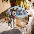 thumbnail image 3 of Welcome Fall Western Cowboy Siberian Husky Enjoys Majestic Autumn Stained Glass Suncatcher Husky Dog Lover Gifts Window Hanging Sign Decor - 01007, 3 of 5