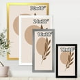 thumbnail image 4 of Designart 'Abstract Terracotta Moon and Sun With Tropical Leaf' Modern Framed Art Print, 4 of 4