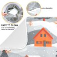 thumbnail image 2 of Yayeee Dish Drying Mat for Kitchen Counter 18"x24" Microfiber Absorbent Pad, Gray Snow Houses, 2 of 7